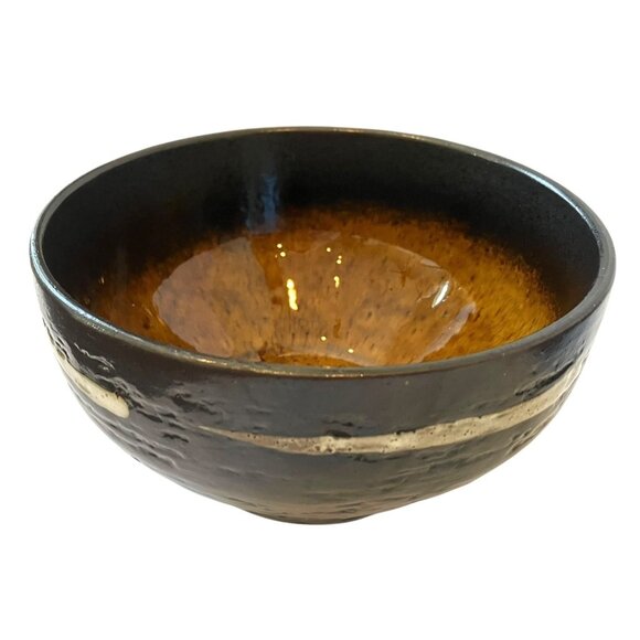 NEW Joseph Abboud Solaris Constellation Brown Drip Glaze Soup Cereal Bowls - Picture 3 of 14